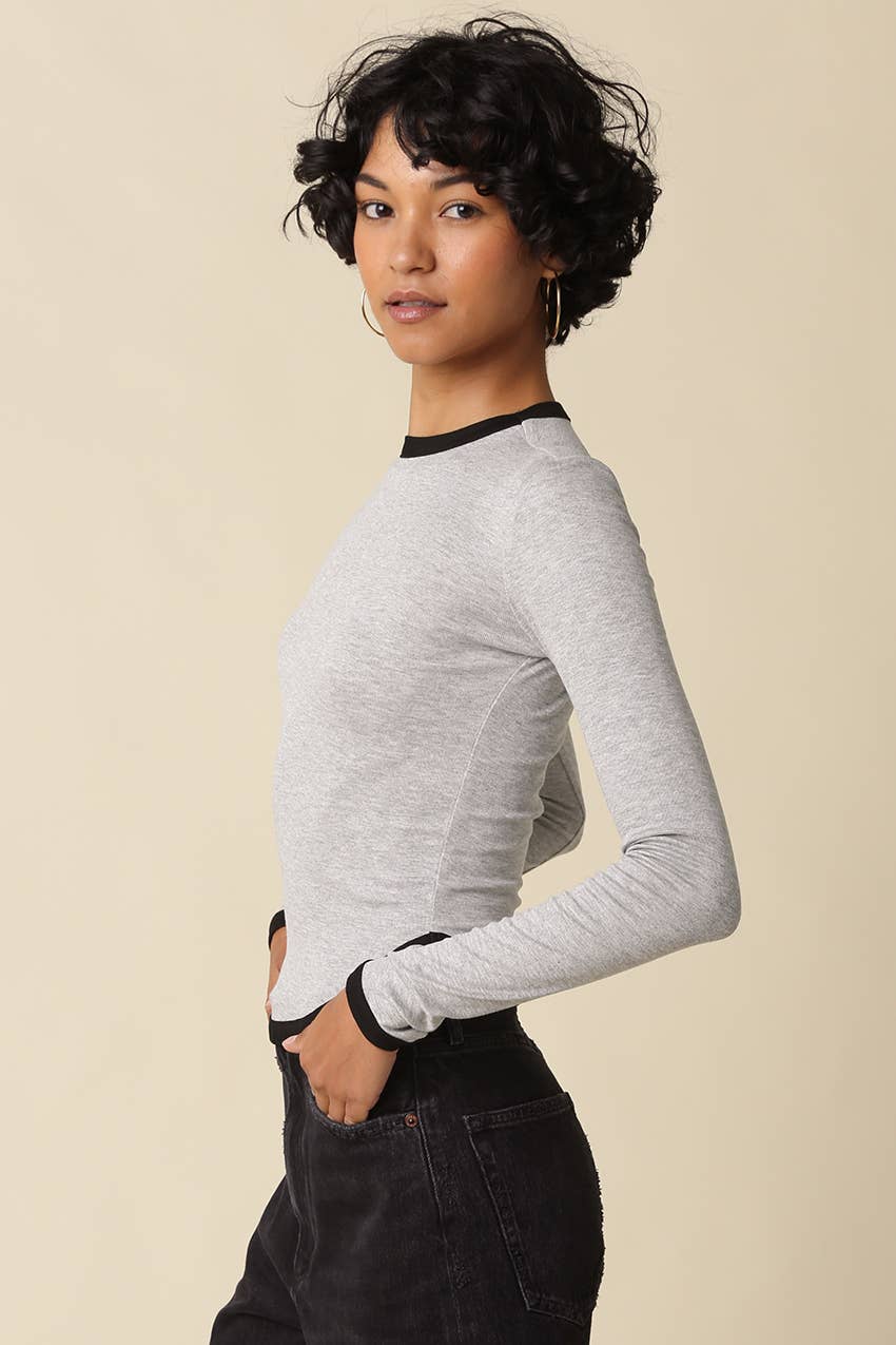 Kendall Contrast Trim Top