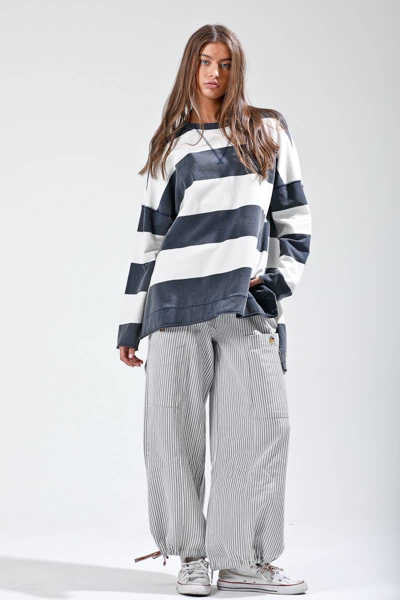 Washed Out StripedTtop