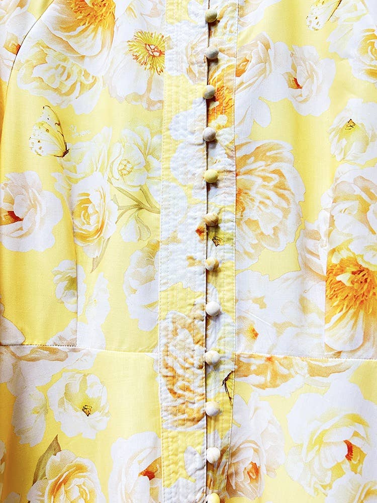 Lantern Sleeve Belted Dress