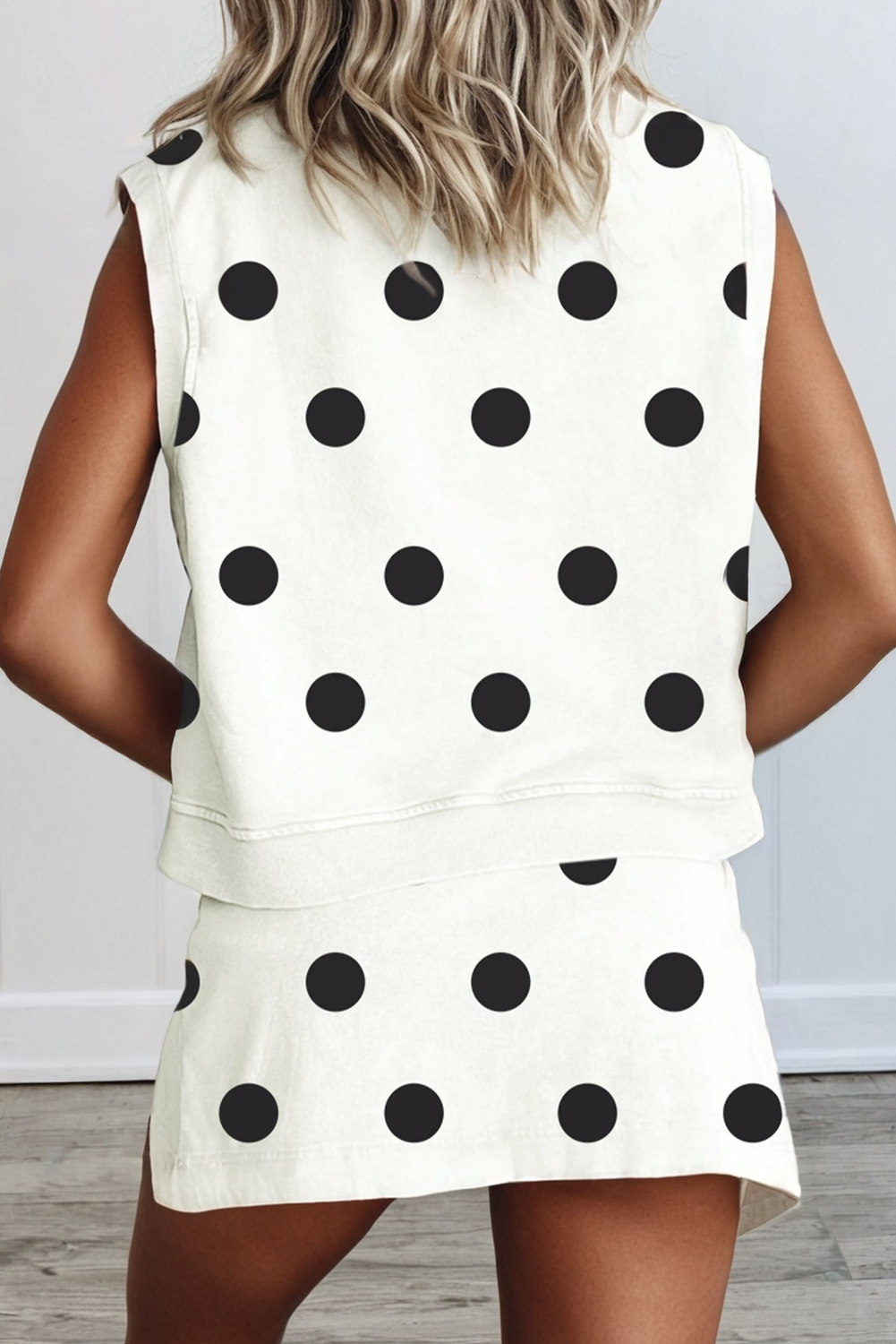 Polka Dot Skort 2Pcs Sets