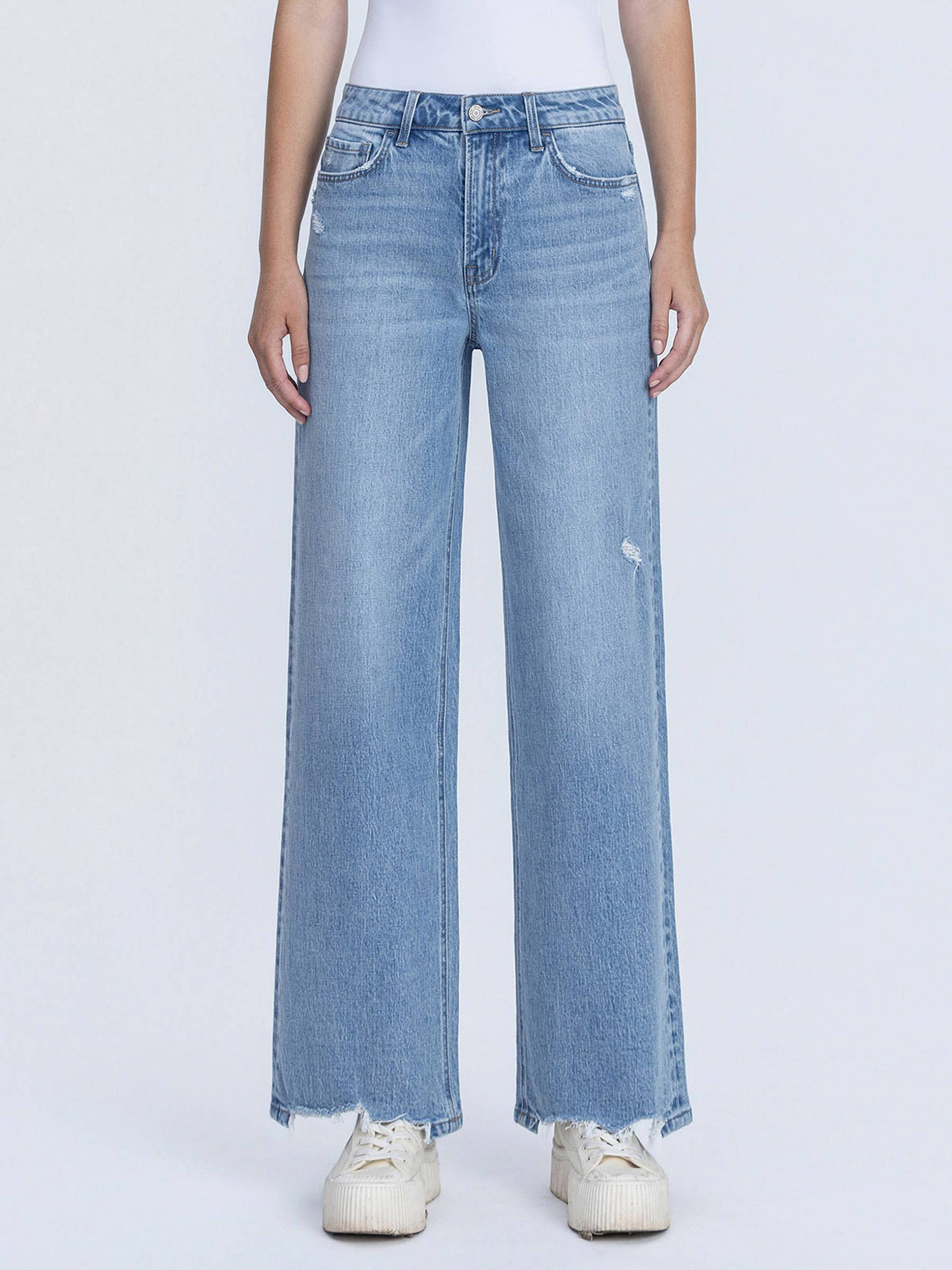 HIGH RISE WIDE LEG JEANS