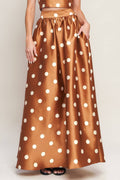 Polka Dot full maxi skirt -