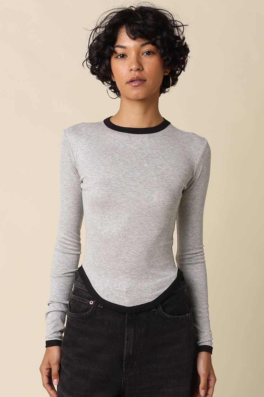 Kendall Contrast Trim Top