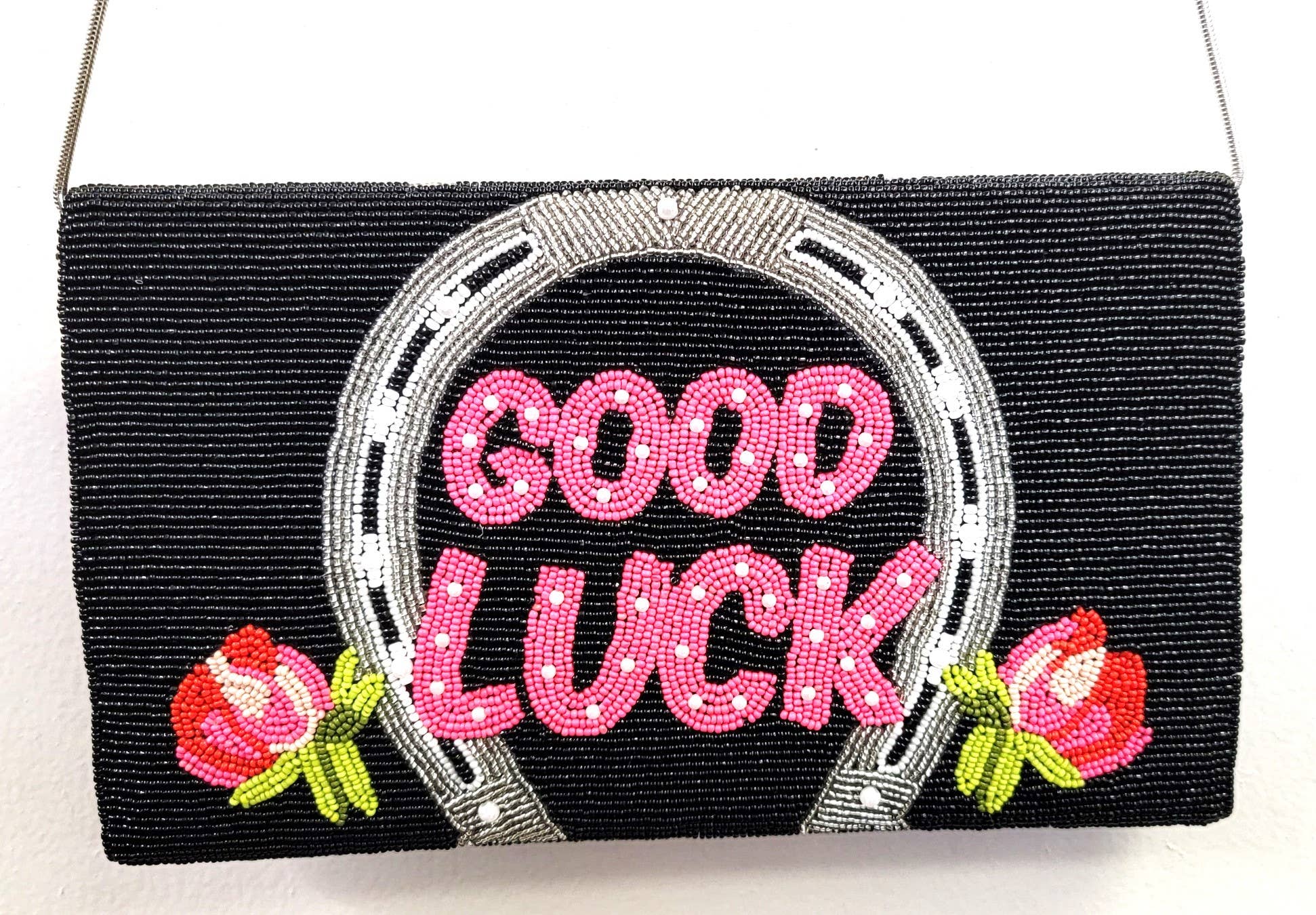 ALL BEADED GOOD LUCK CLUTCH