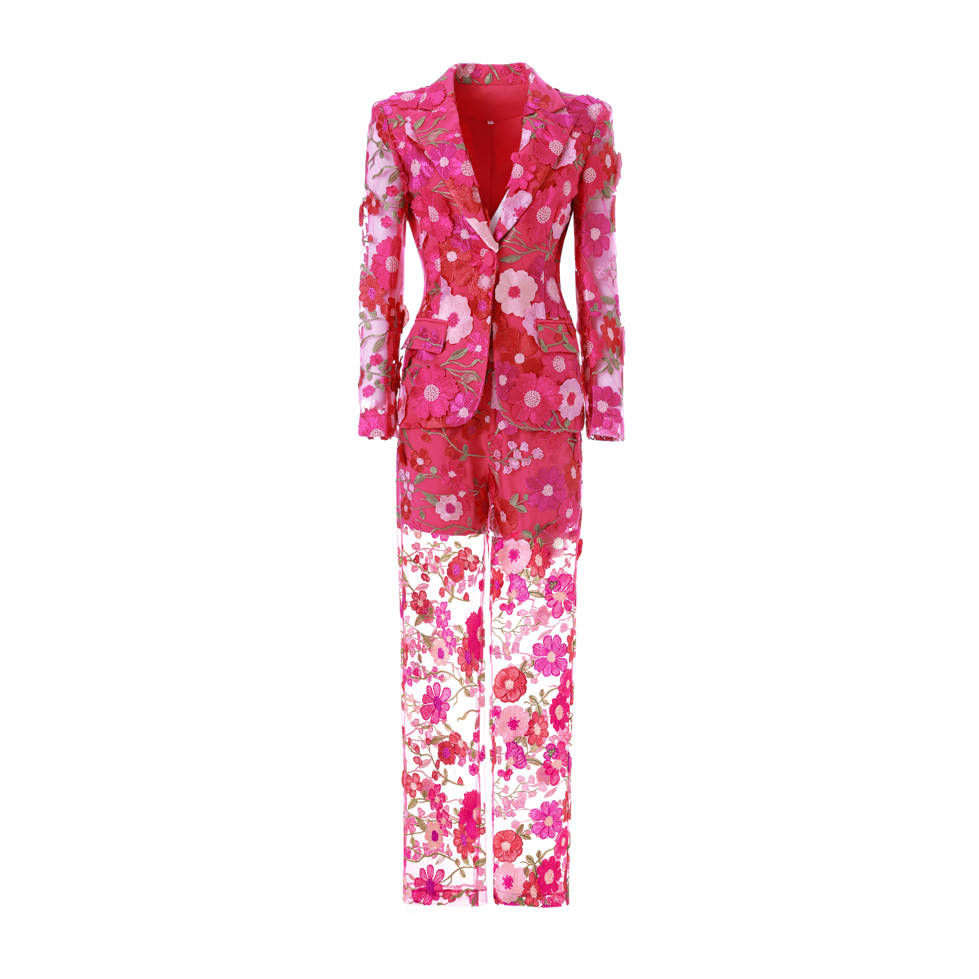 3D Embroidered Suit-FINAL SALE ITEM