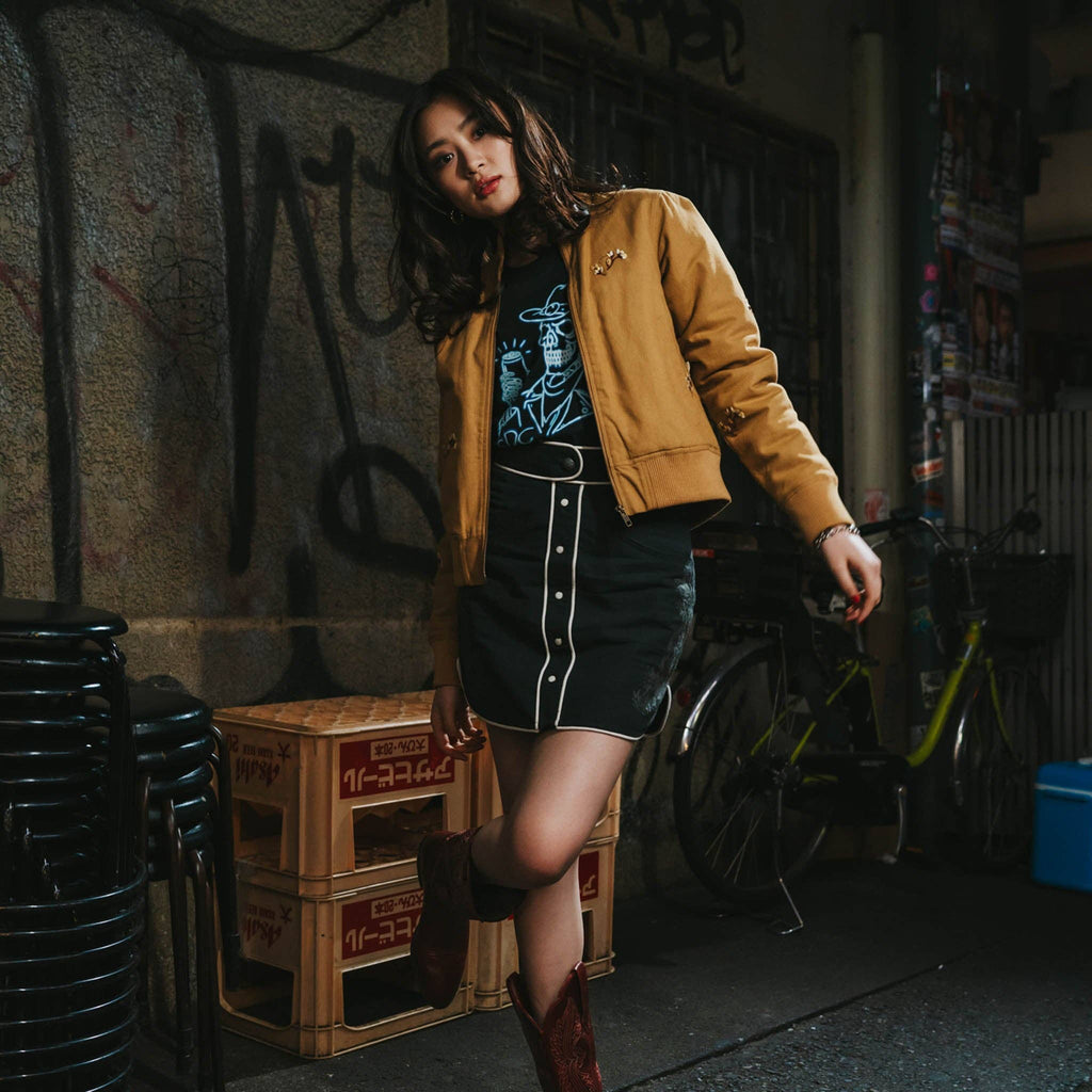 Calamity Pearl Snap Skirt