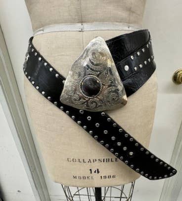 Leather belt Flat Leather (MEDIUM)