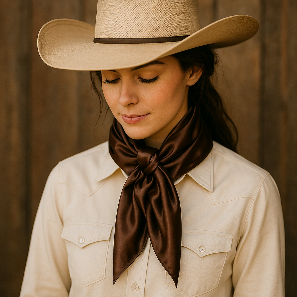 Solid Brown Wild Rag / Scarf