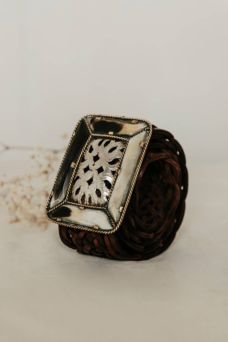 Empire Brown Leather Belt