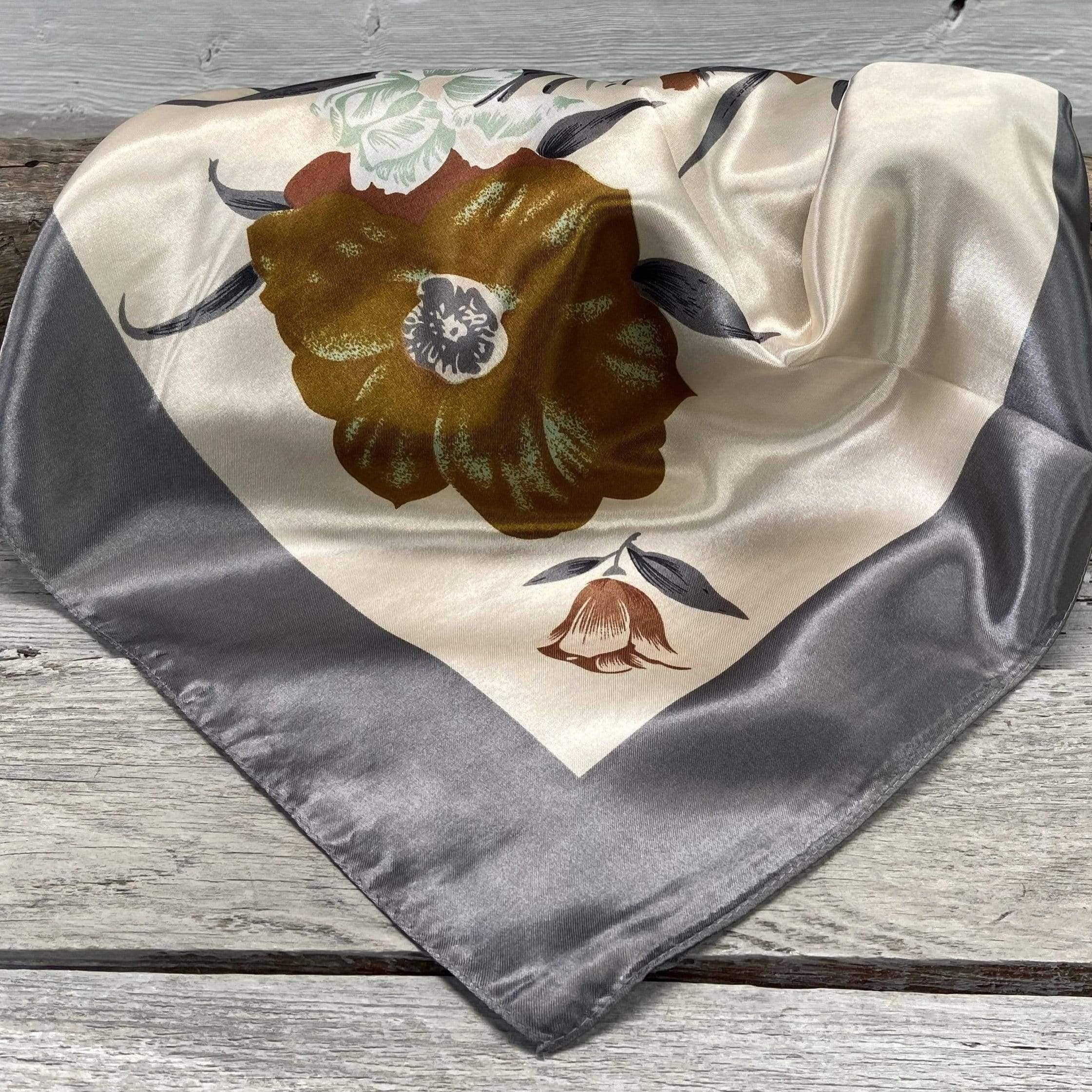 35X35"  Field of Wild Flowers Wild Rag/Scarf