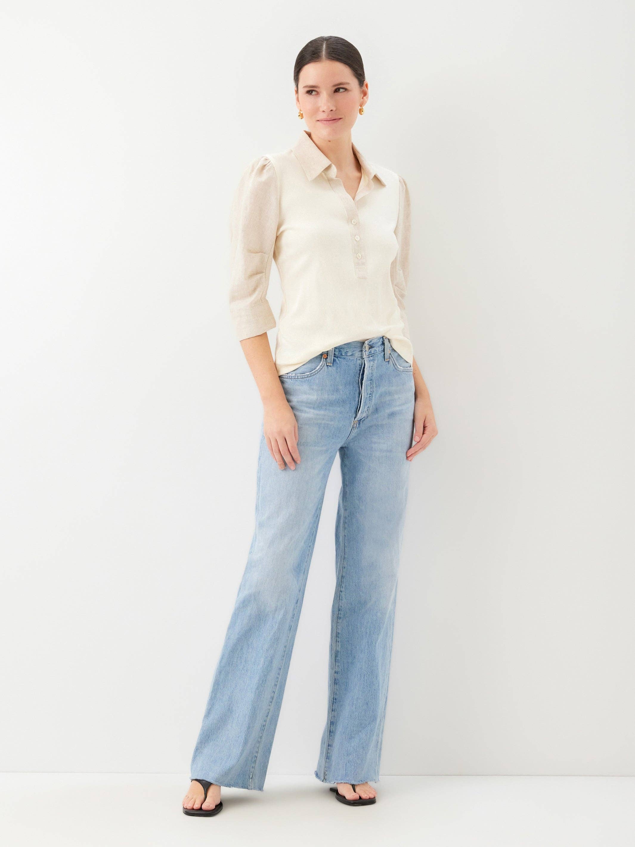 Camden Contrast Henley Top