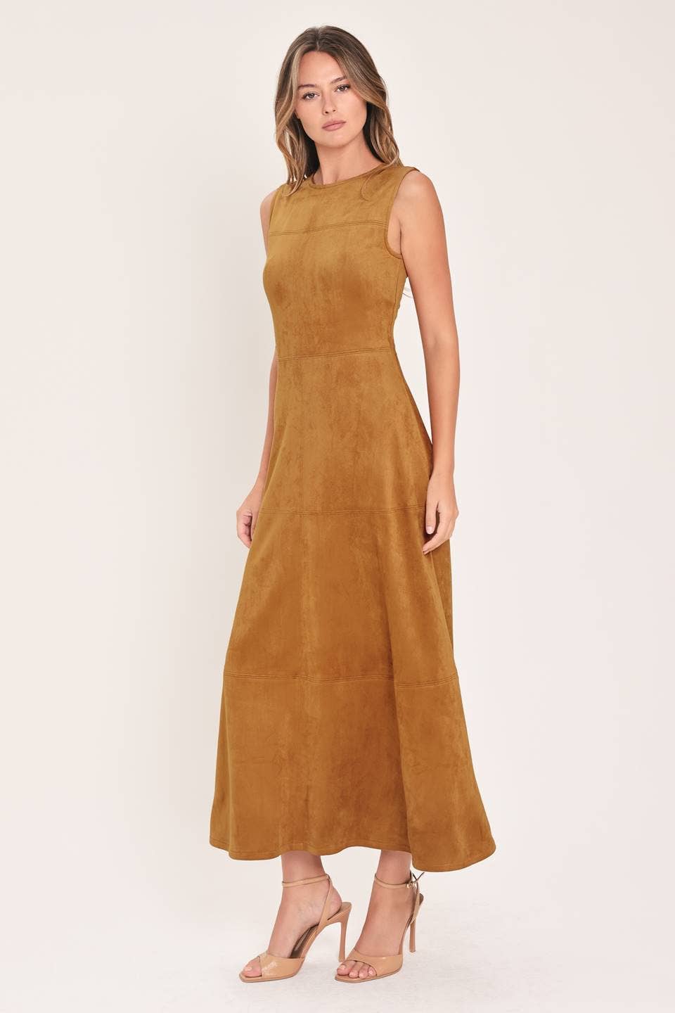 Faux Suede Dress