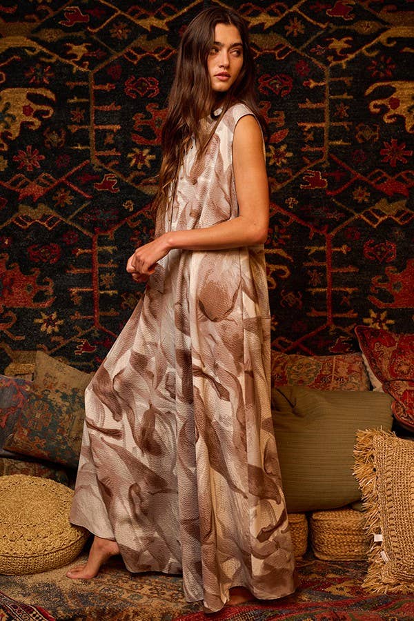 Wide Leg Print Jumpsuit