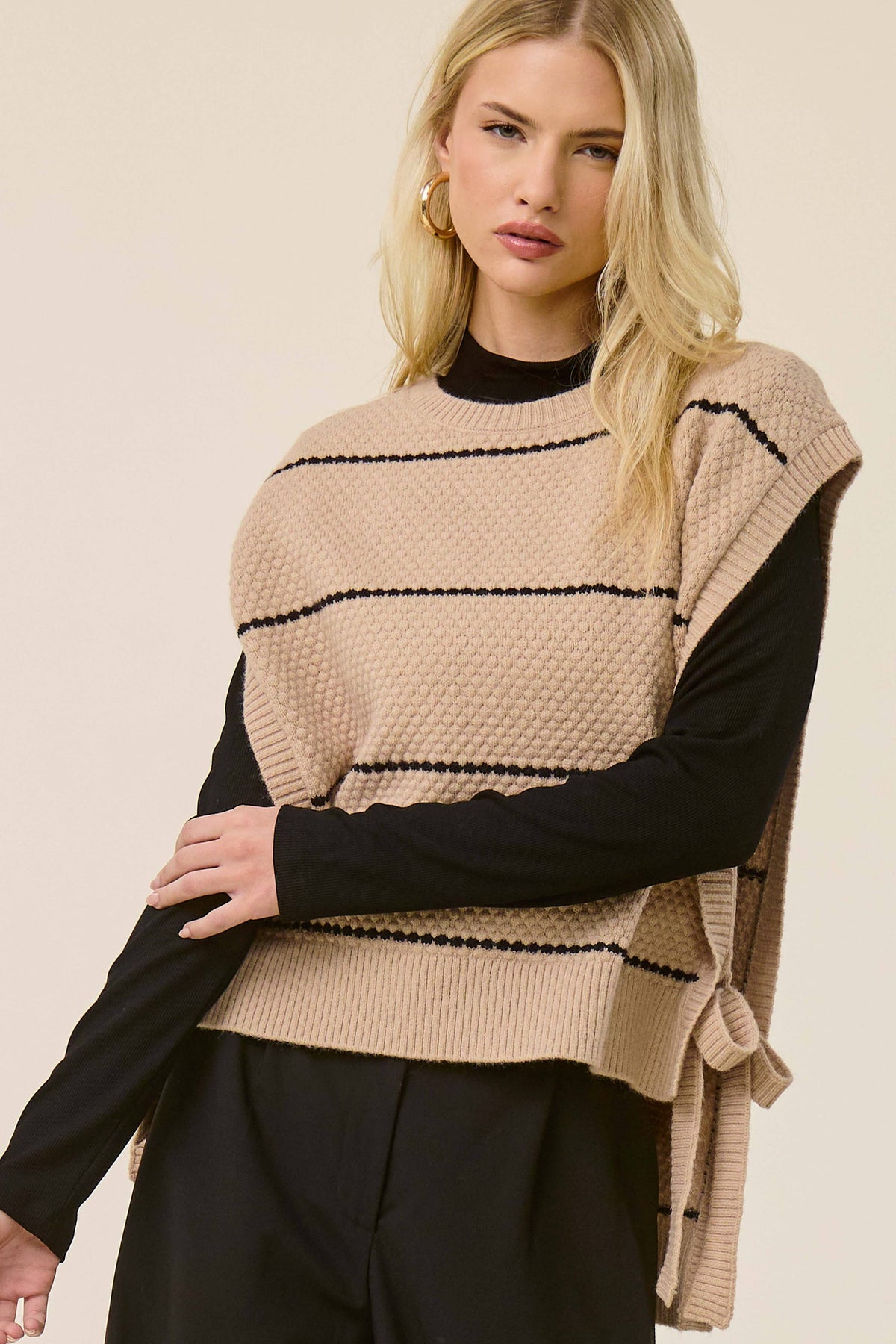 Side-Tie Sweater Vest