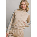 Full-zip Track Jacket With Side Stripes