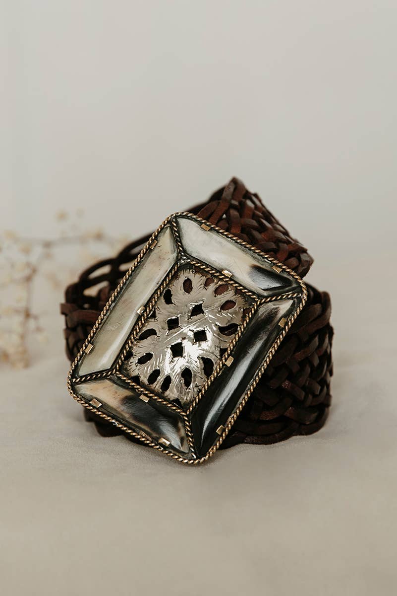 Empire Brown Leather Belt