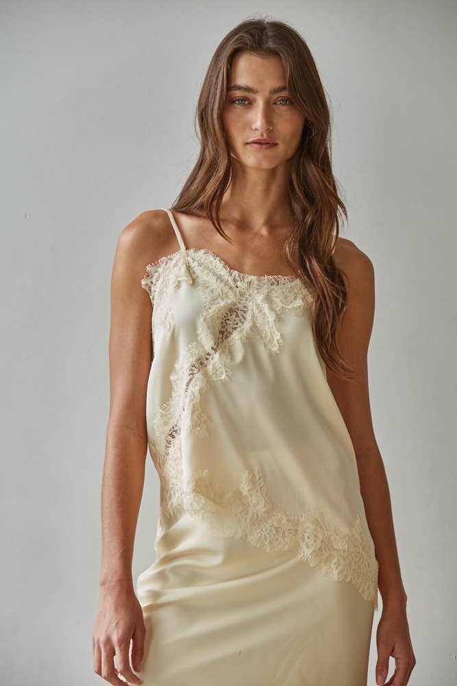 Andrea Satin Cami Top