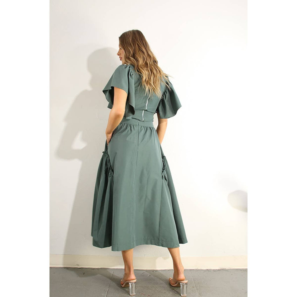 Ruffle Top and Skirt Set
