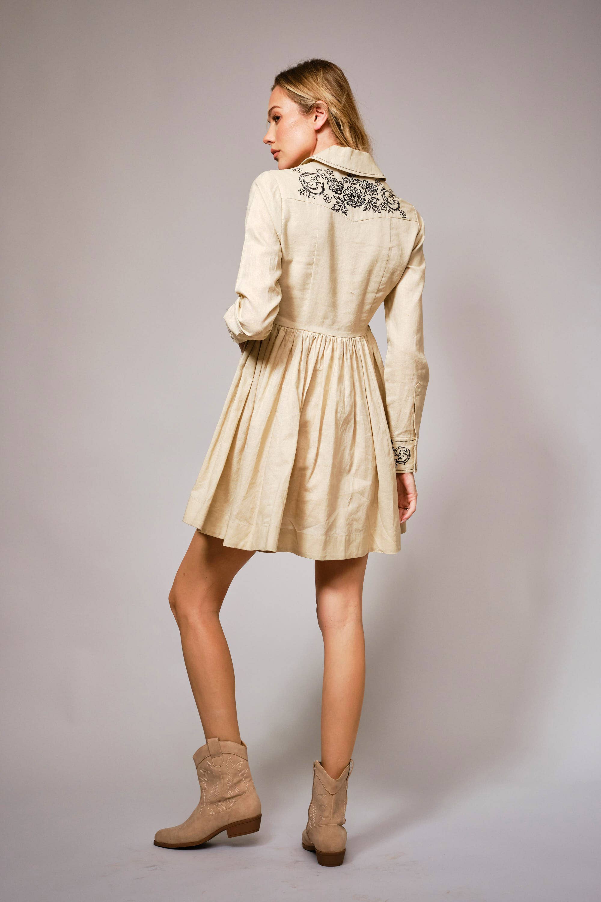 Floral Embroidered Dress