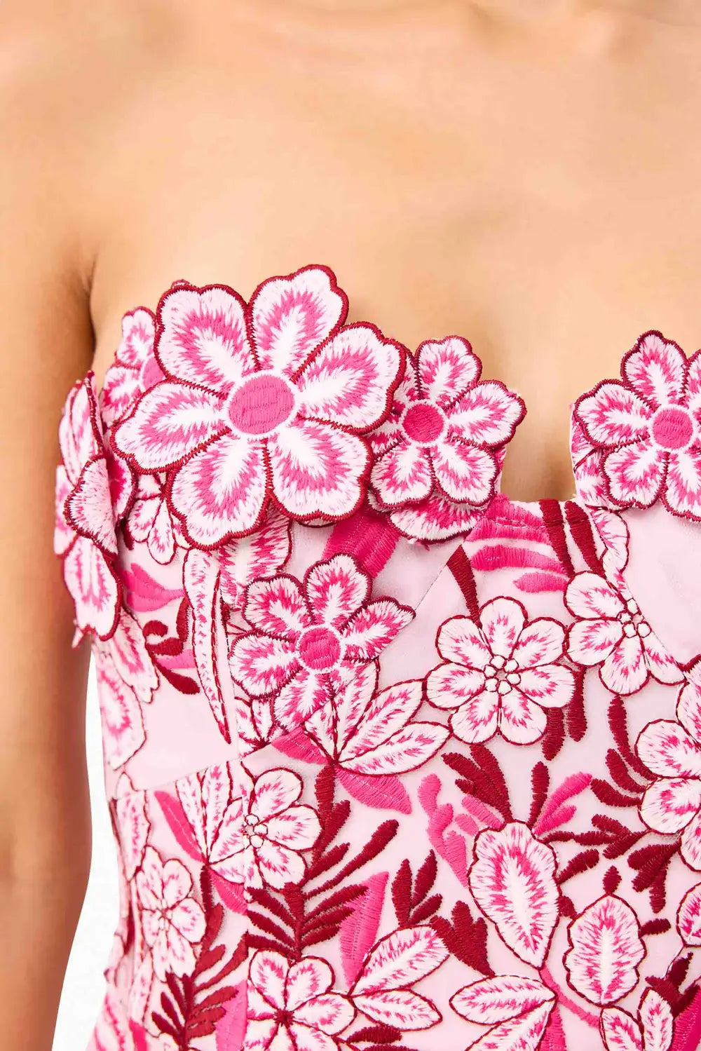 Floral Embroidered Midi Dress-FINAL SALE ITEM