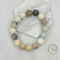 Light Brown Face Cut Agate Beads Beaded Bracelet