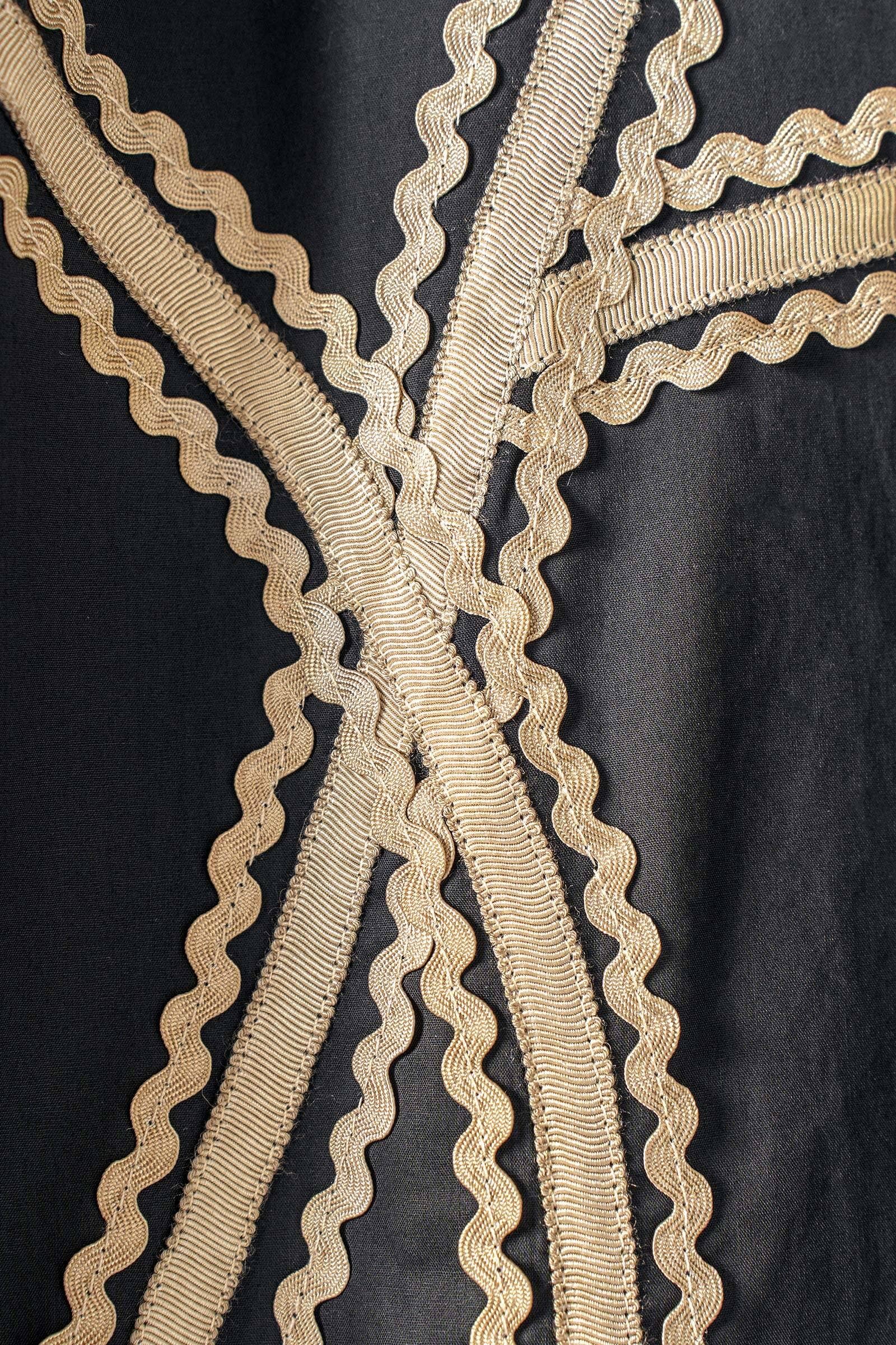 Contrast Trim A-Line Skirt
