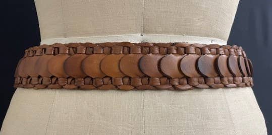 BRAIDED LEATHER BELT (MEDIUM)