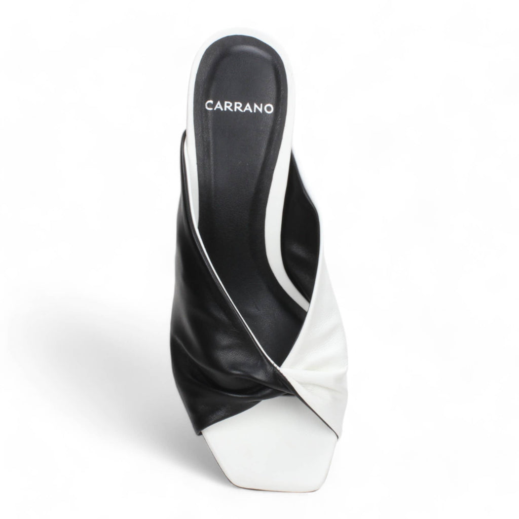 Leather Slide Sandal Available in Black and Tan