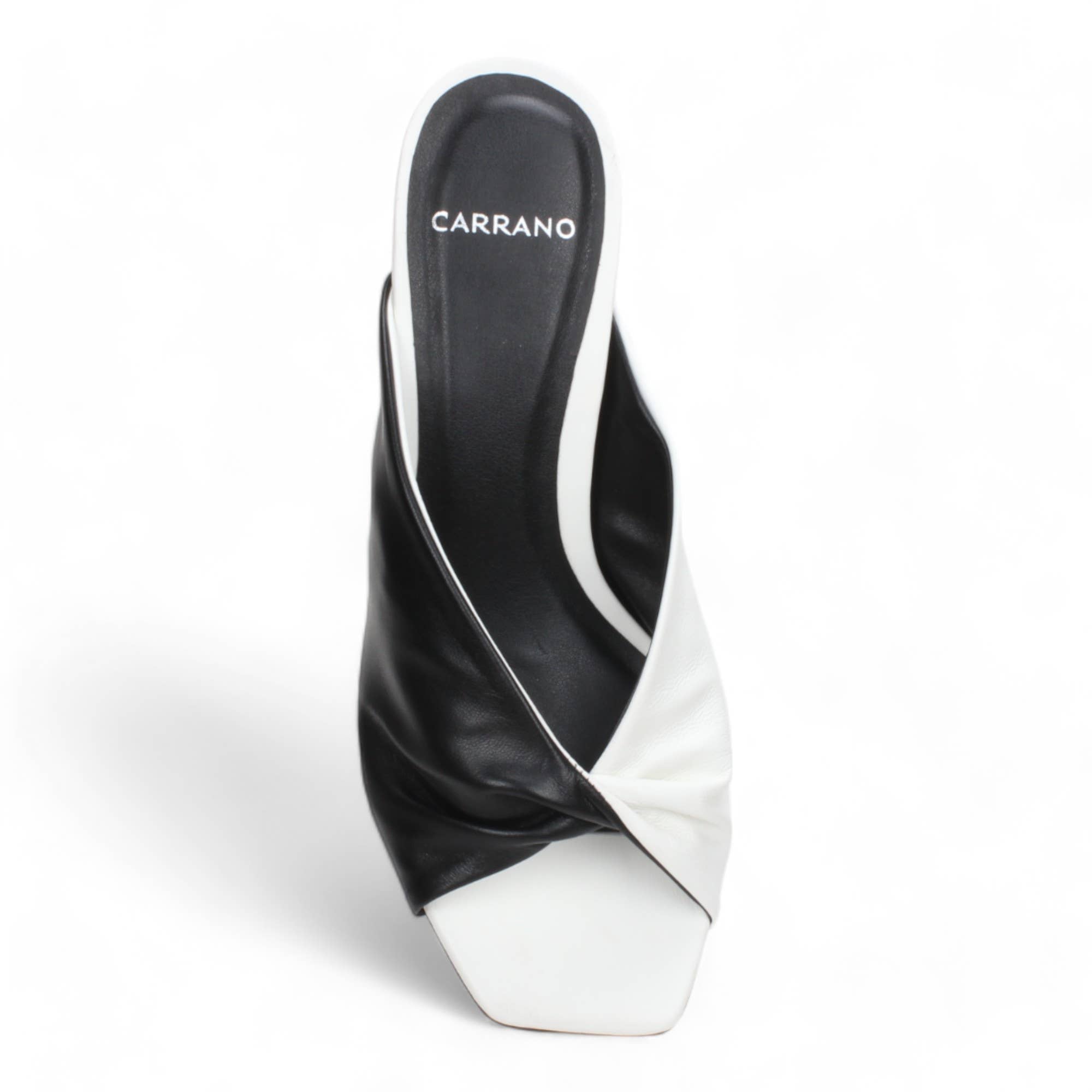 Leather Slide Sandal Available in Black and Tan
