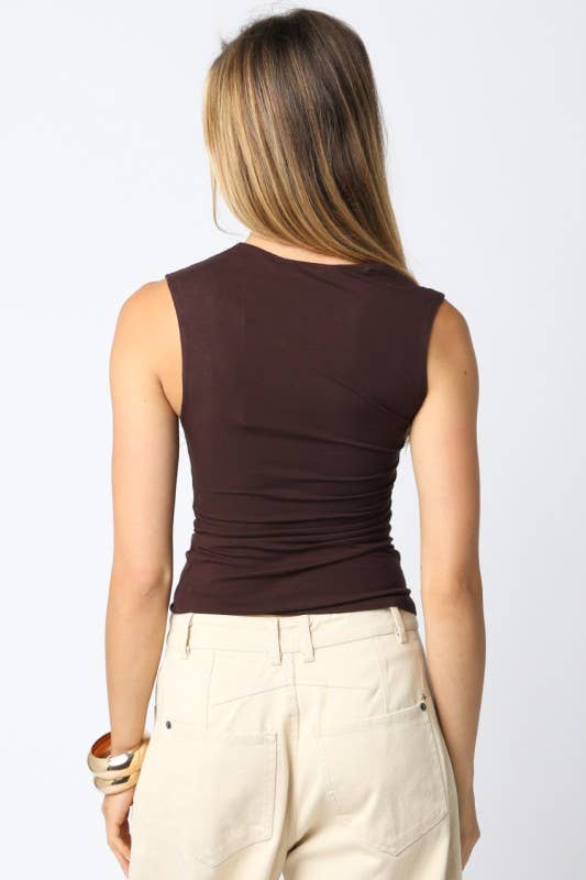 Mia Asymmetrical Ruched Top