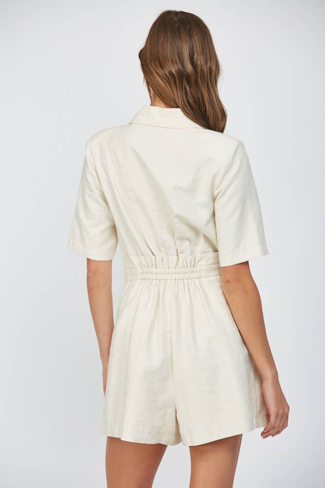 Sophia Linen Romper