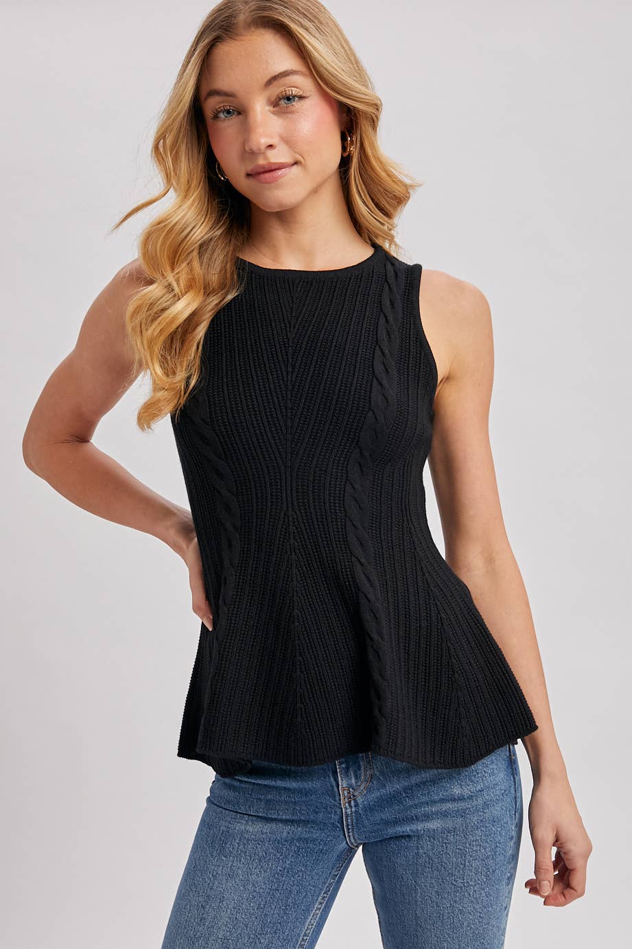 Audrey Cable Knit Top