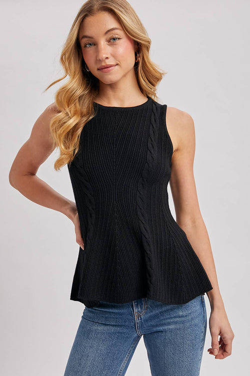 Audrey Cable Knit Top