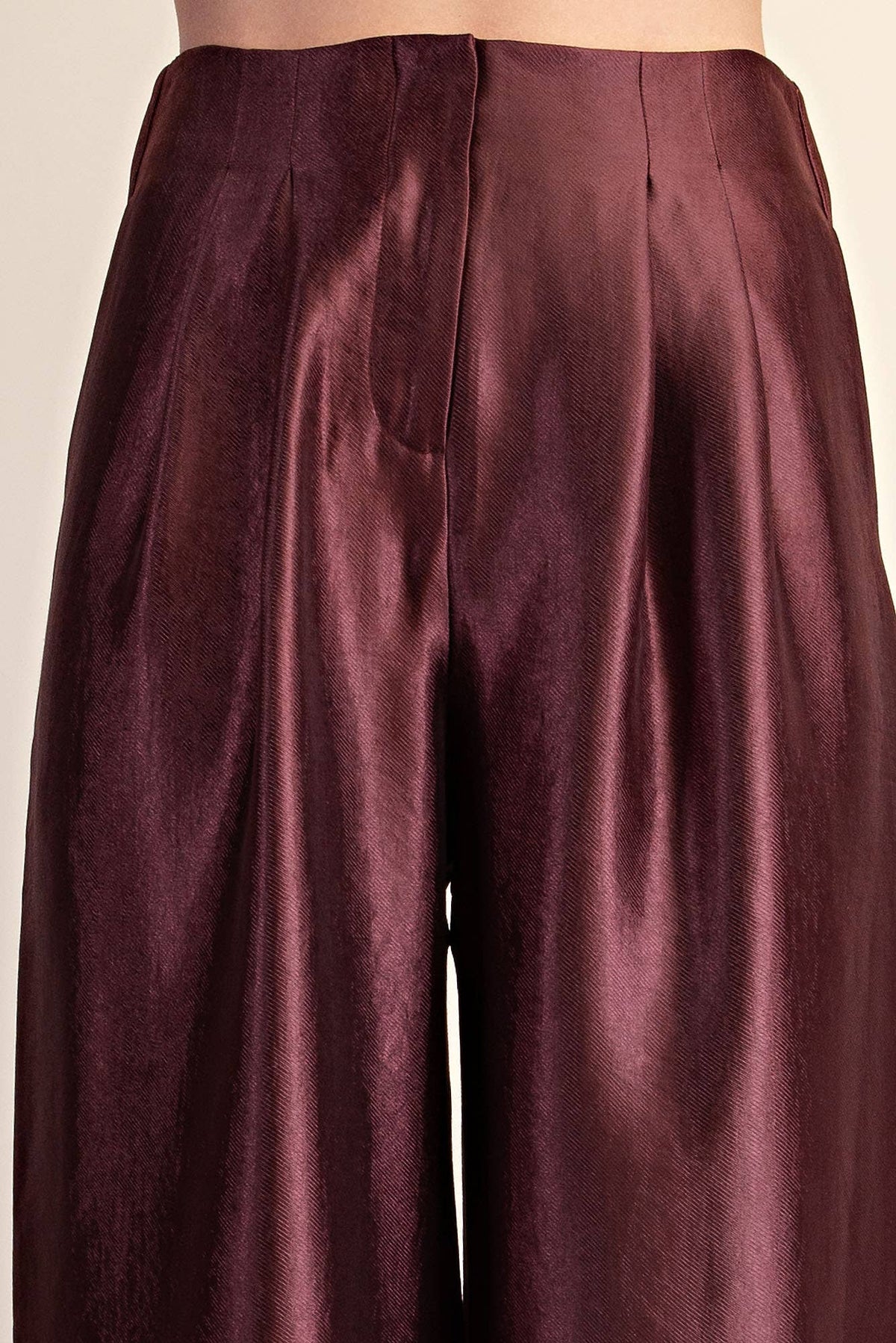 High-Waist Pleated Pants