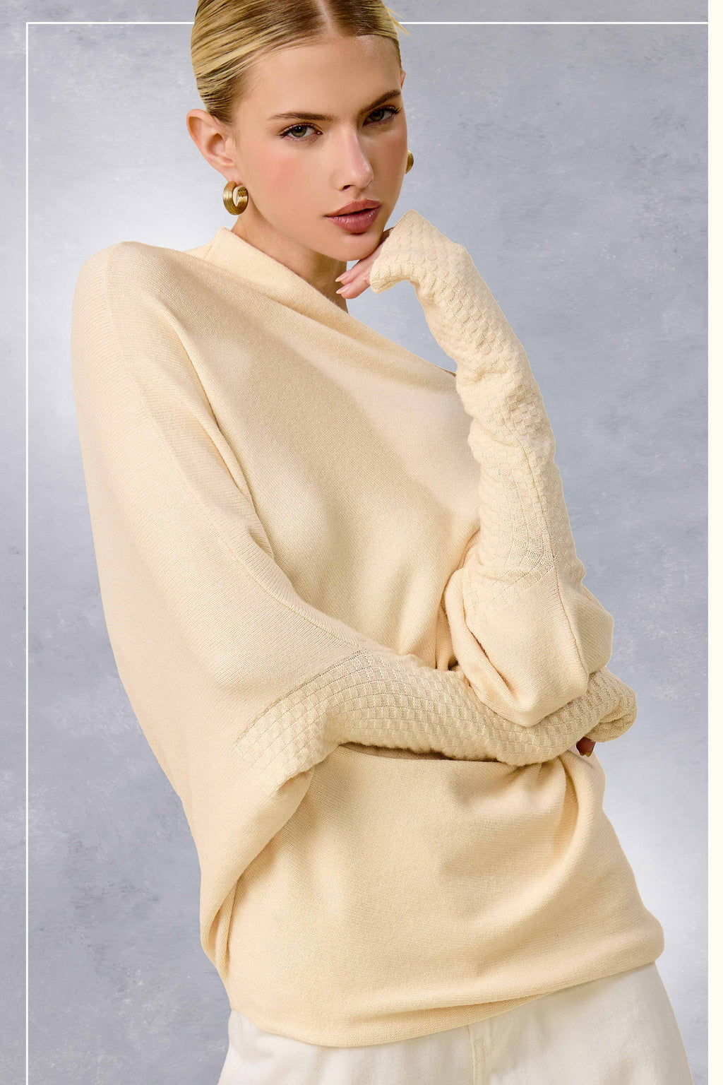 JES3621-Asymmetrical Off-Shoulder Sweater Fall Christmas