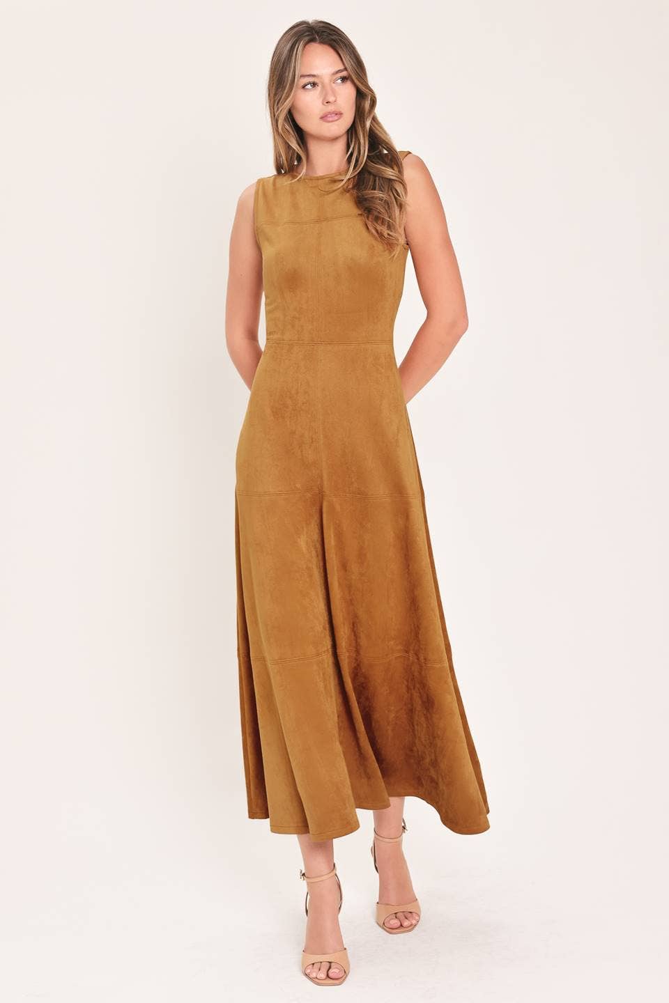 Faux Suede Dress