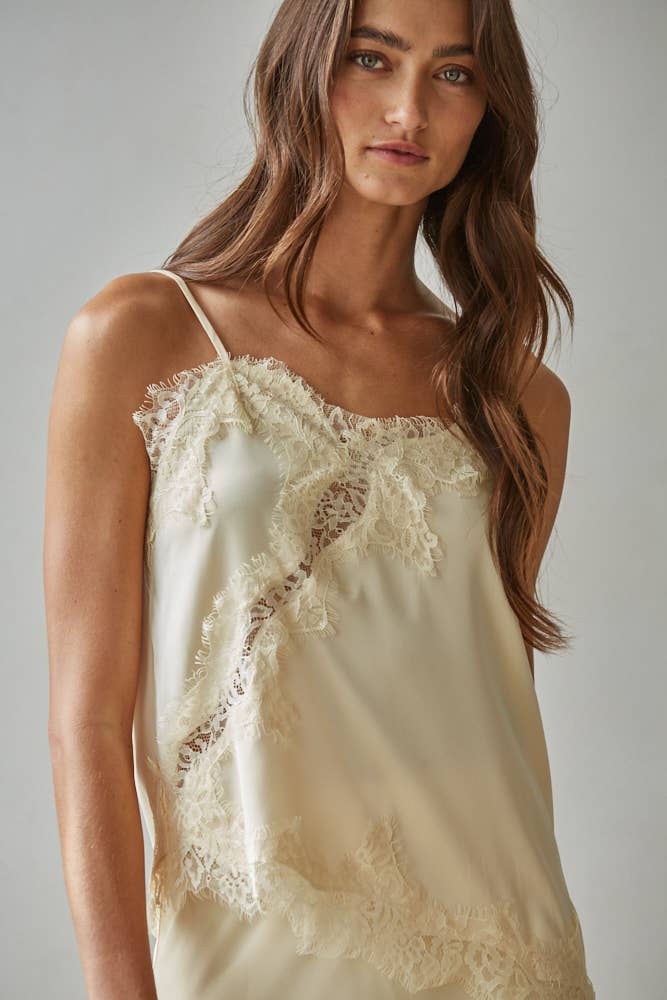 Andrea Satin Cami Top