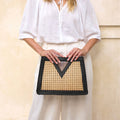 Cane Weave Rattan Handbag