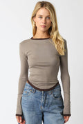 Kendall Contrast Trim Top