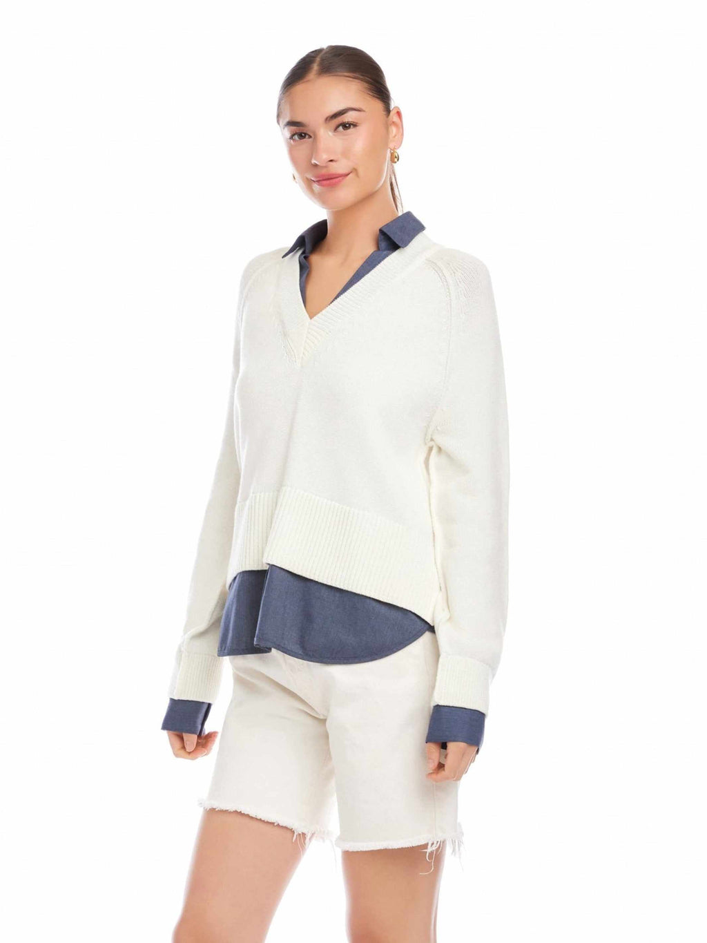 Carrie Mixed Media Sweater