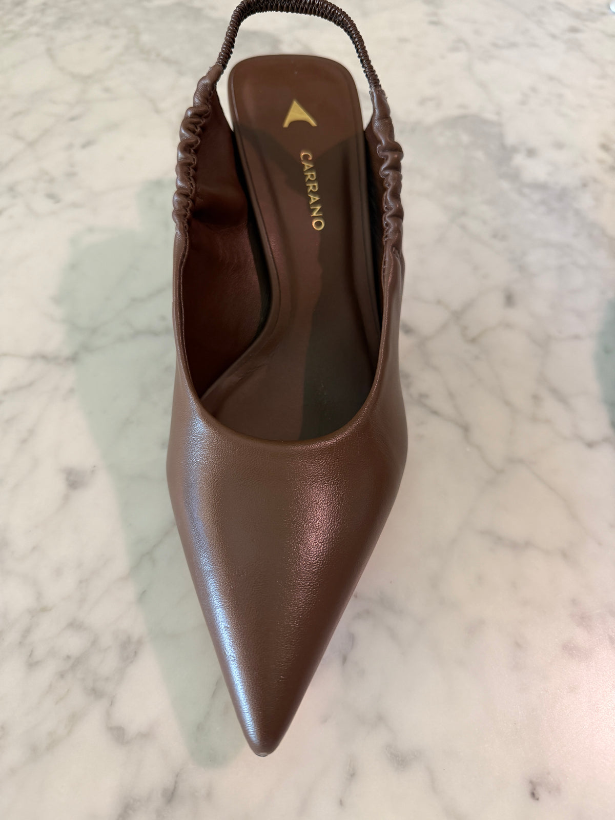 Leather Kitten Heel