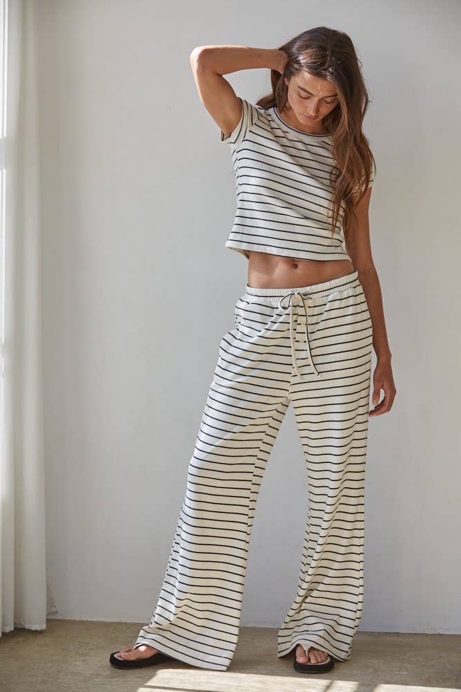 Gina Tie Flare Pants and Top