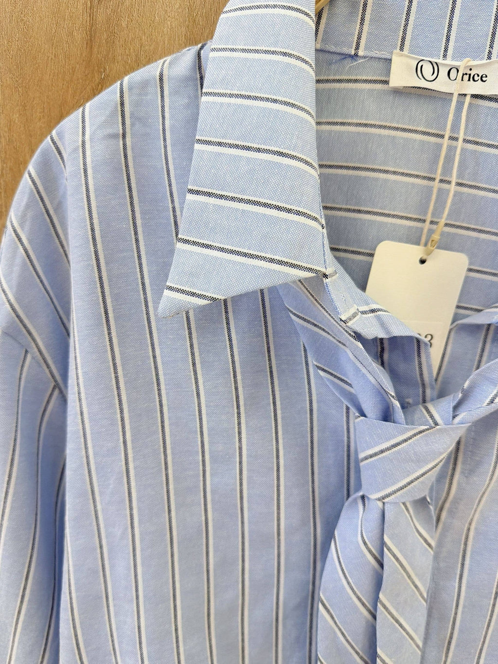 Striped Shirt with Matching Tie
