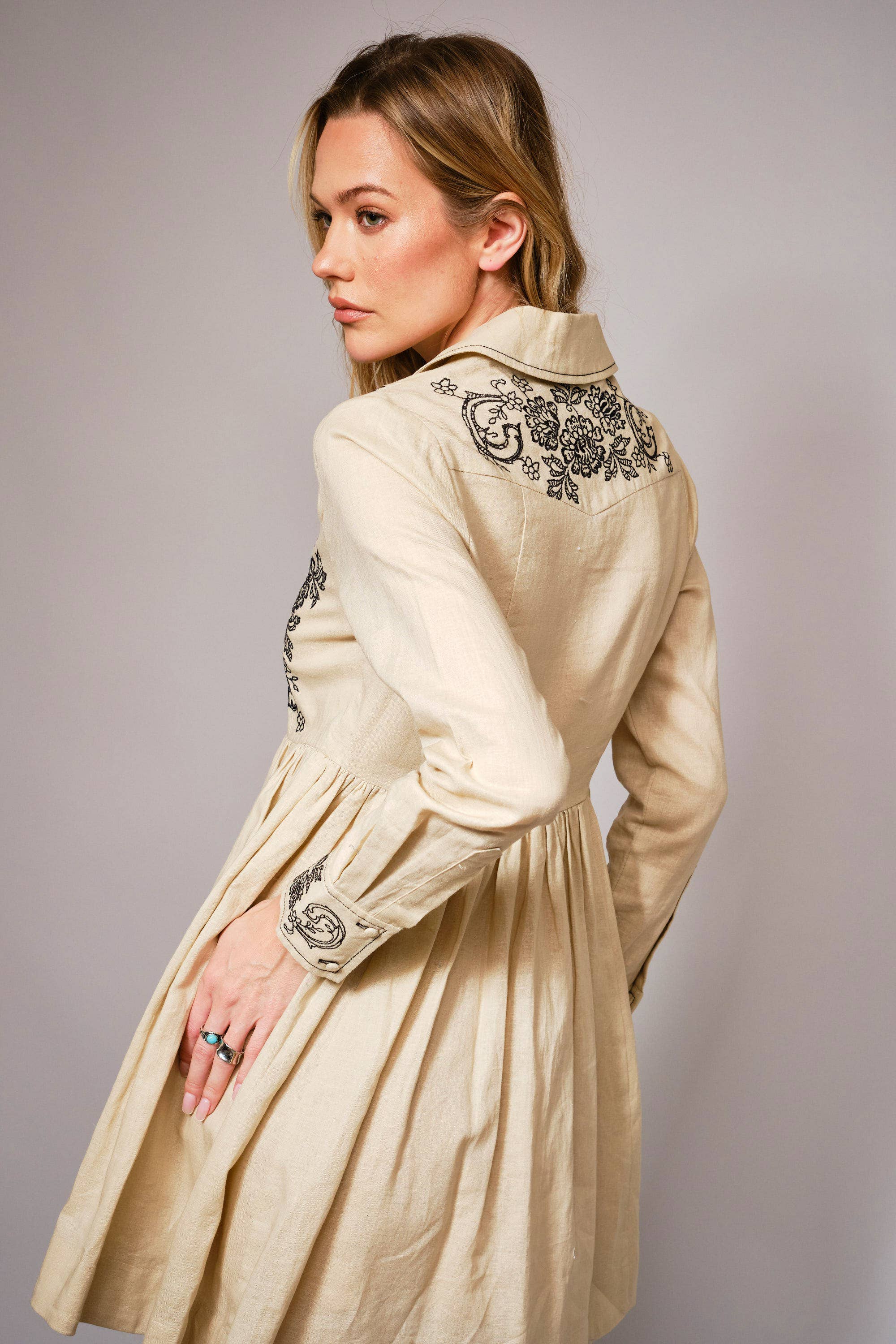Floral Embroidered Dress