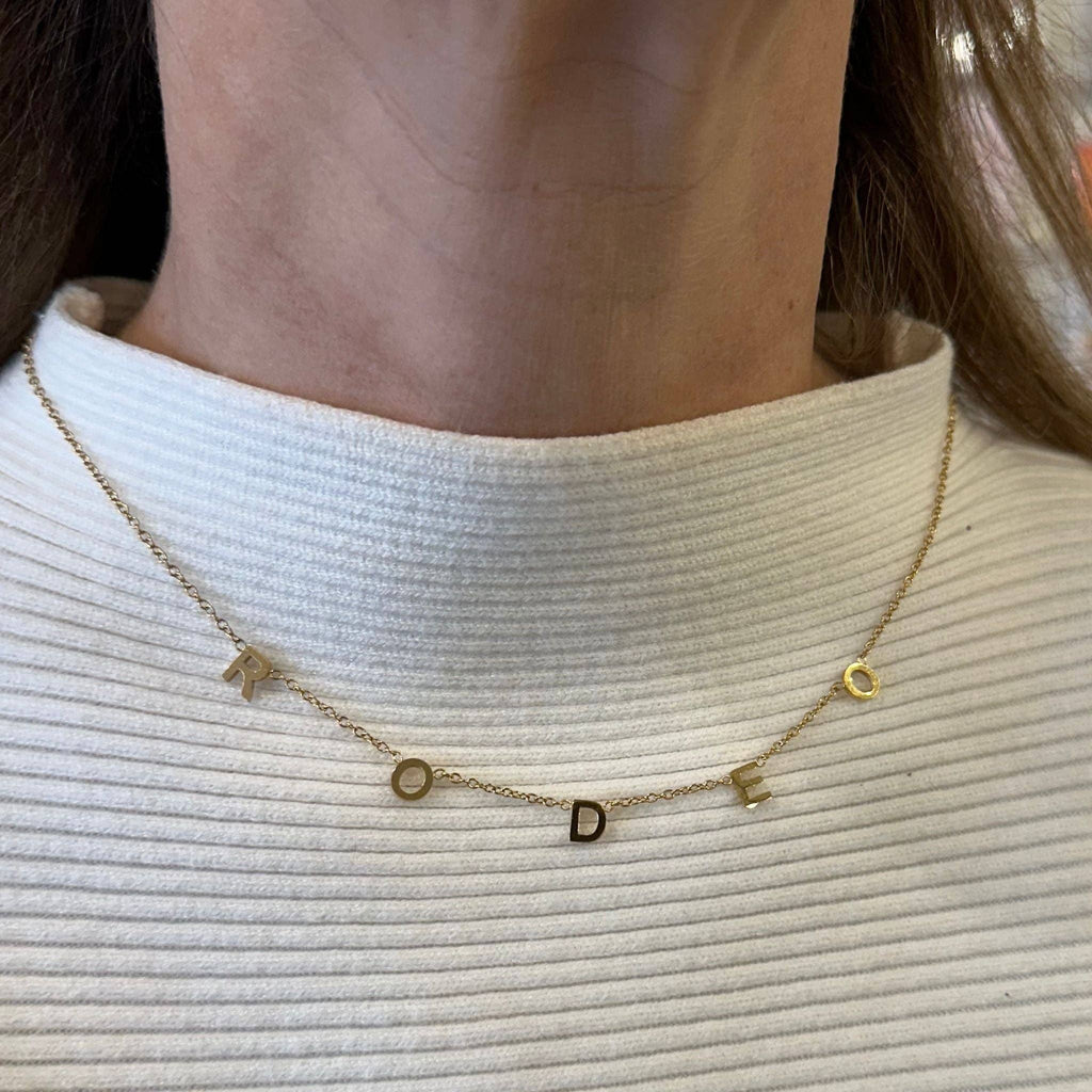 Rodeo Letter Necklace
