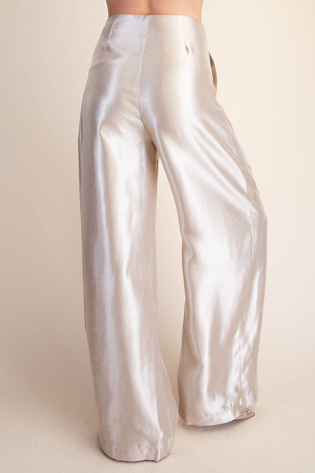 High-Waist Pleated Pants