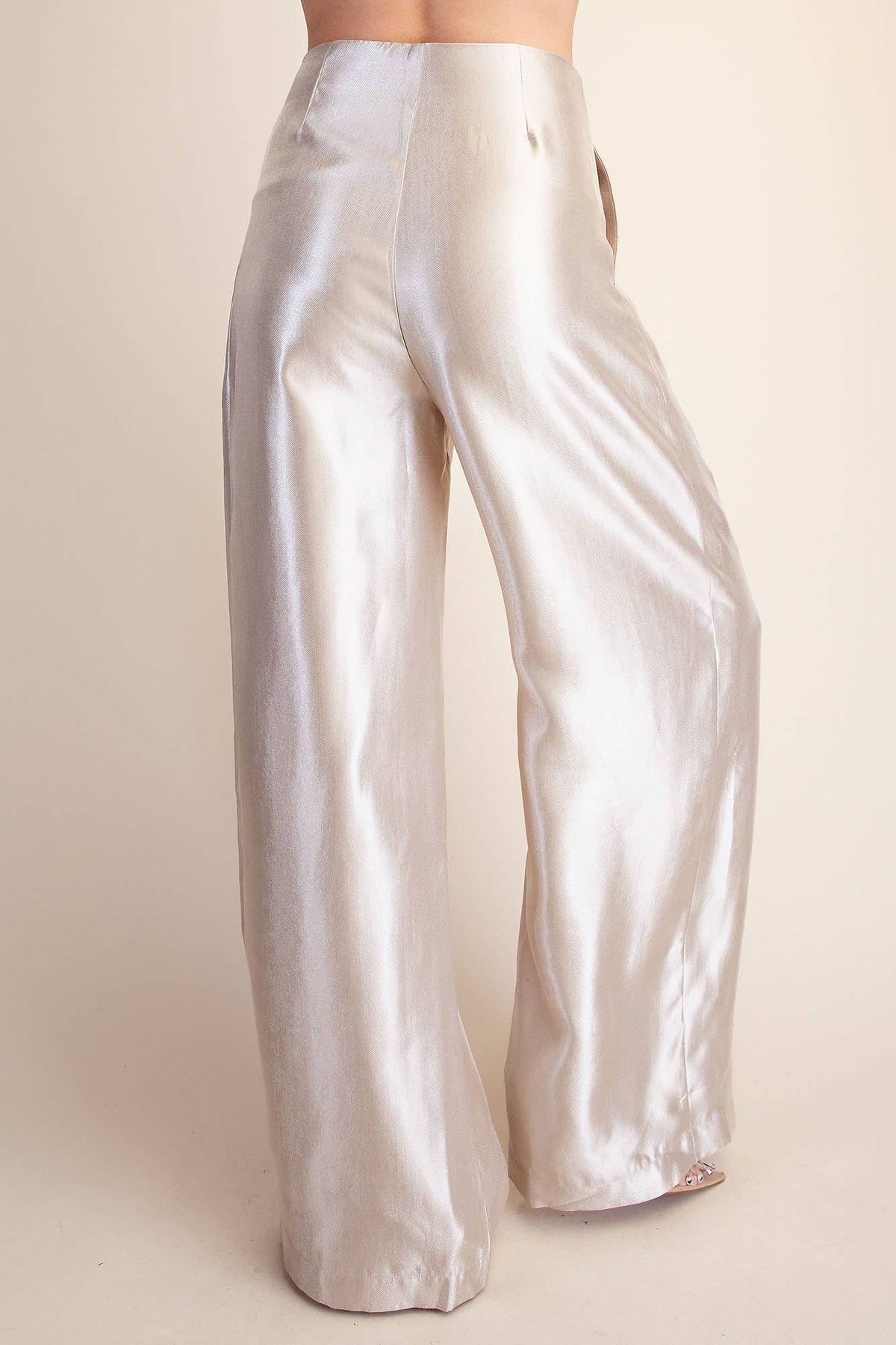 High-Waist Pleated Pants