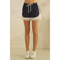 Track Shorts with Lace Detail