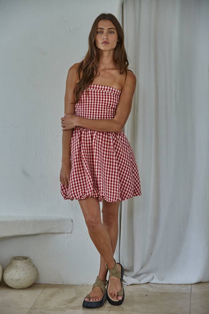 Gingham Mini Dress