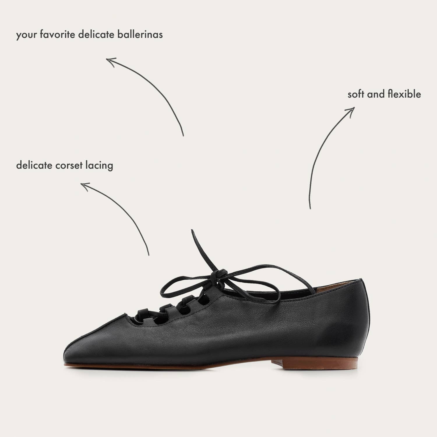 Roma Ballerina, black